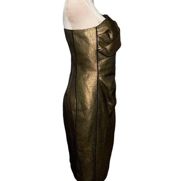 J Mendel Paris authentic gold dress in size 12. EUC. Absolutely gorgeous - Picture 7 of 14